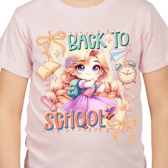 Tangle Princess Rapunzel Back to school Graphic T-shirt for kids - Picture 5 of 5